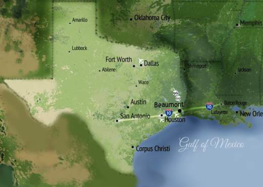 Map of Texas