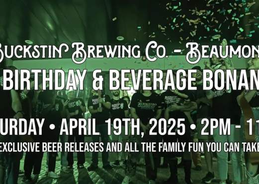 Buckstin Beaumont 1st Birthday & Beverage Bonanza