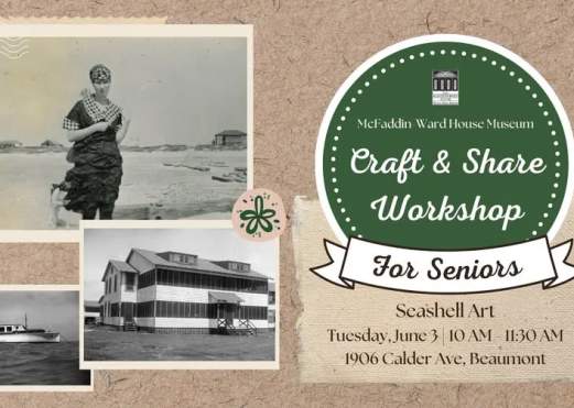 Craft & Share Workshop for Seniors &#8211; Seashell Art