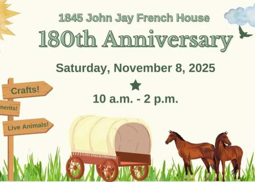 RESCHEDULED John Jay French Museum 180th Anniversary Event