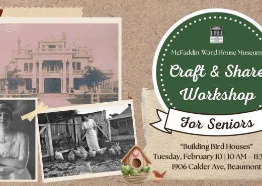 Craft & Share Workshop for Seniors – Building Bird Houses