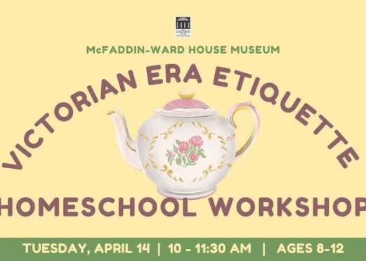 Homeschool Workshop – Victorian Era Etiquette