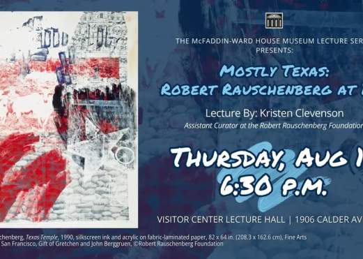 Lecture: Mostly Texas: Robert Rauschenberg at 100