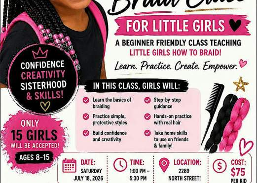 Lil' Braiders Group Braiding Course