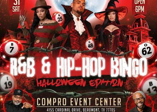 R&B and Hip-Hop Bingo  -  Halloween Edition