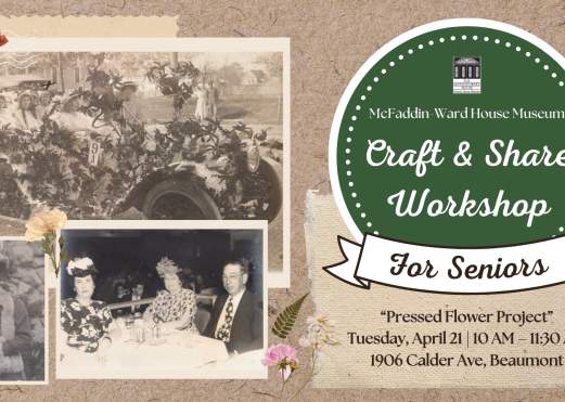 Craft & Share Workshop for Seniors – Pressed Flower Project