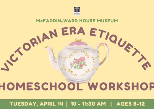 Homeschool Workshop – Victorian Era Etiquette