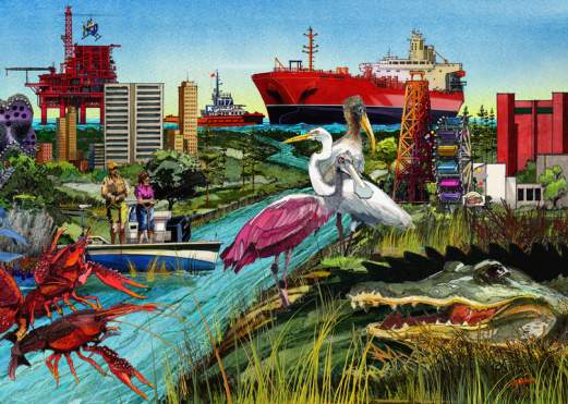 Mural at Jack Brooks Airport