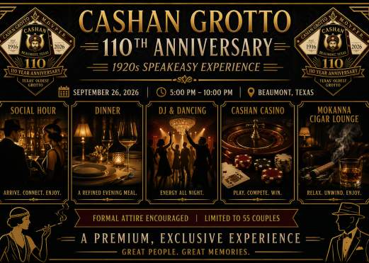 Cashan Grotto 110th Anniversary Speakeasy Experience