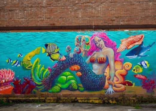 Downtown Mural Artwork - Fannin Street