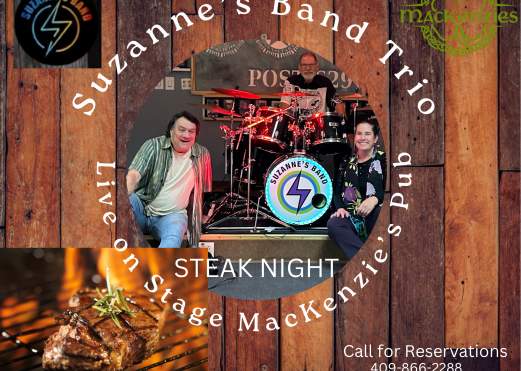 Steak Night w/ Suzanne’s Band Trio