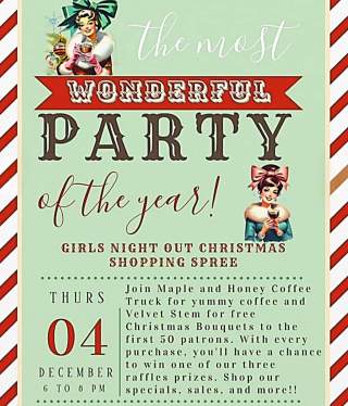 Girls Night Out Christmas Shopping Spree