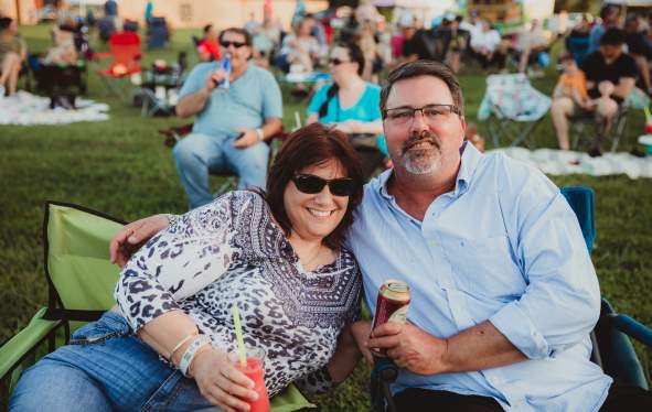 Couple enjoying live music at Friday Night Live at Old Glory