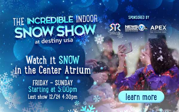 Indoor Snow Show at Destiny USA graphic