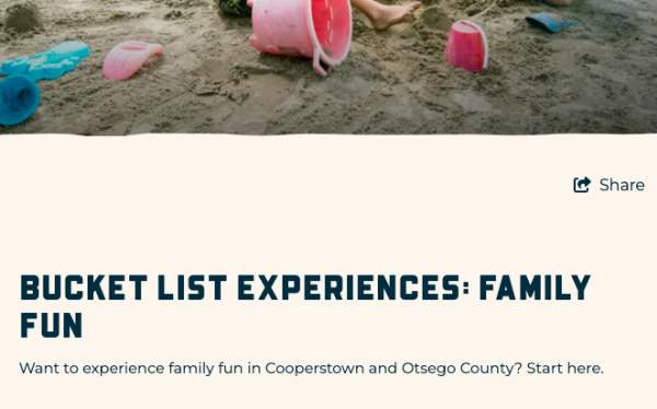 Family Fun Landing Page