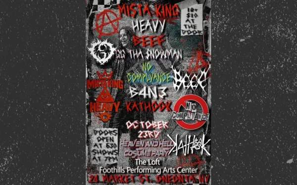 Heaven & Hell Costume Party feat. Mista King, Heavy, BEEF and MORE! / Foothills, Oneonta