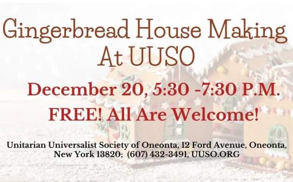 Gingerbread House Making at UUSO