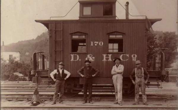 Historical Marker Unveiling, Historic Red Caboose