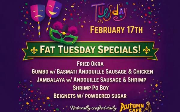 FAT TUESDAY SPECIALS MENU