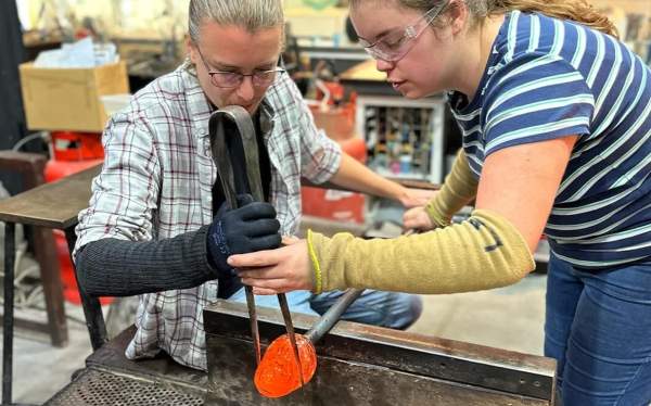 Hands on Glass Blowing Class for Springbrook Recipients and Caregivers