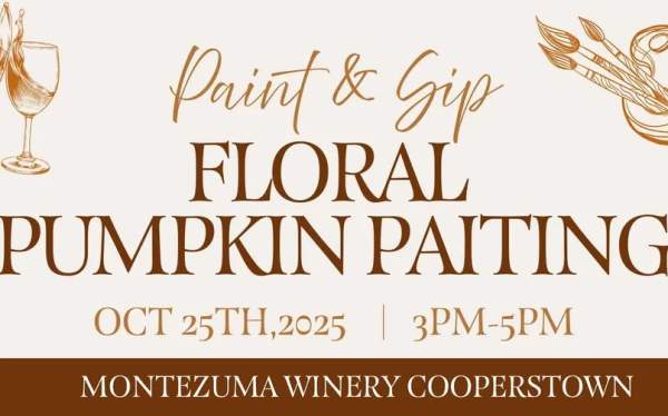 Floral Pumpkin Paint & Sip