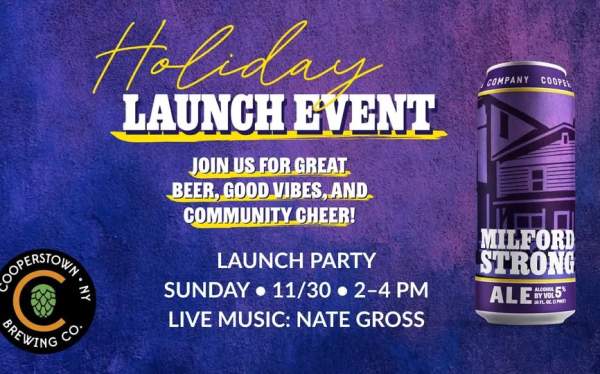 Milford Strong Holiday Launch Party featuring Nate Gross