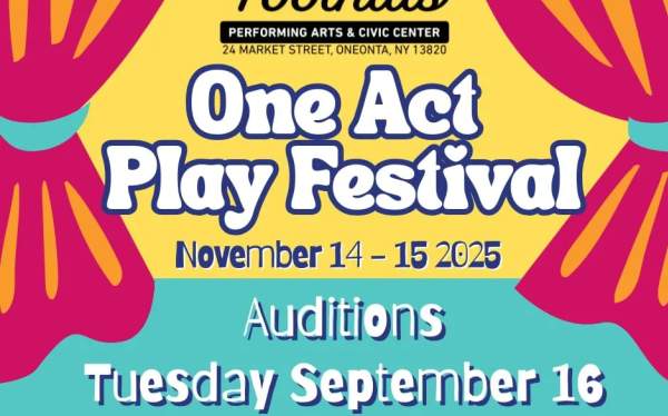 One Act Play Festival Auditions / Foothills, Oneonta