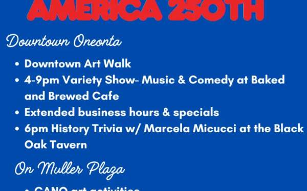 Downtown Oneonta First Thursdays Oneonta America 250th