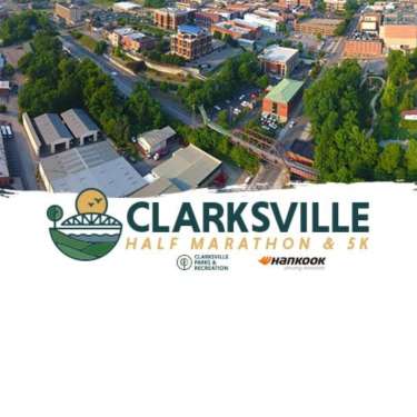 Marathon and 5k banner for Clarksville, TN