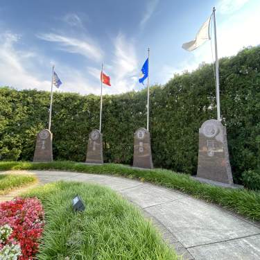 Itasca War Memorial display