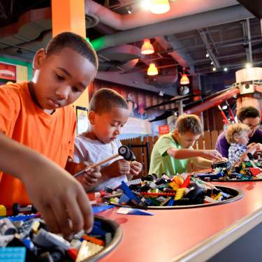 Children Playing With Legos at LEGOLAND