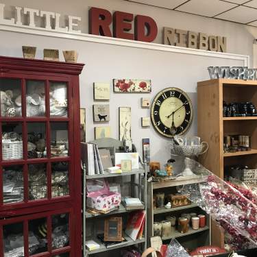 Little Red Ribbon Display