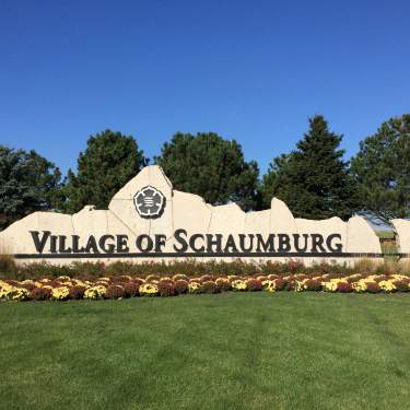 Village of Schaumburg entrance sign