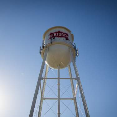 Looking up at the Frisco Water Tower