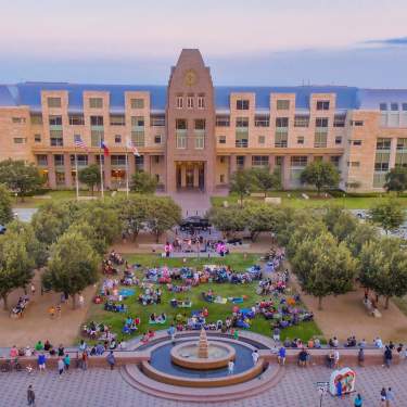 Drone photo of Music in the Square in Frisco Square