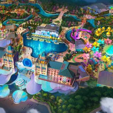 Rendering onf Universal Parks & Resorts Frisco Park
