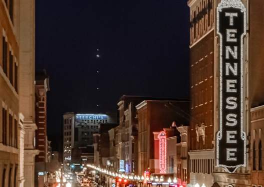 Tennessee Theatre at night