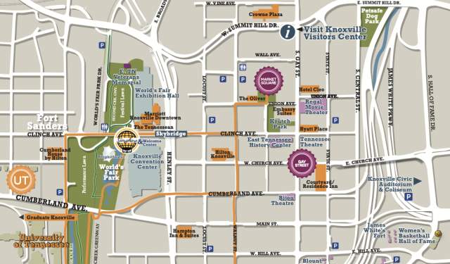 Gameday Walking Map
