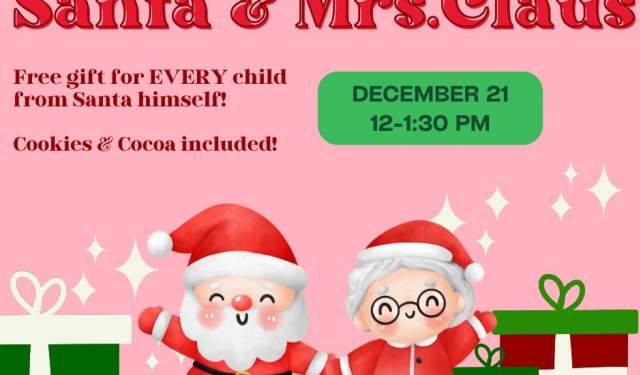 Cookies and Cocoa with Santa & Mrs. Claus