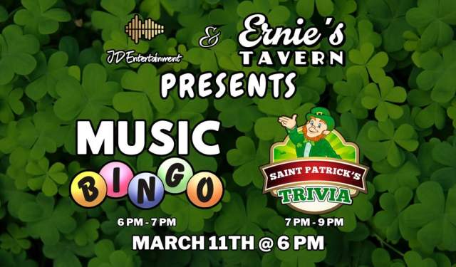 St. Patty's Day Music Bingo & Trivia
