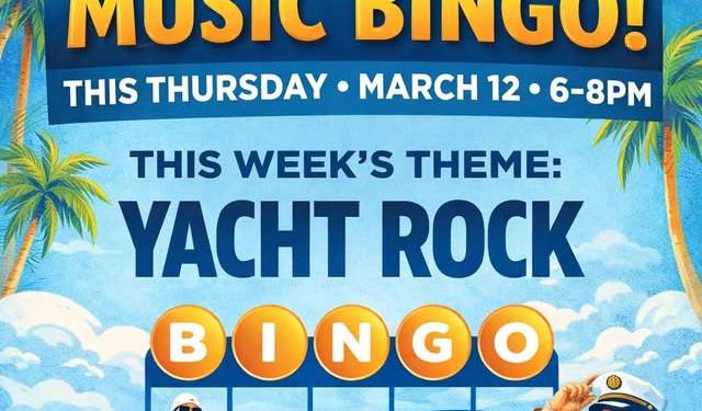 Music Bingo - Yacht Rock