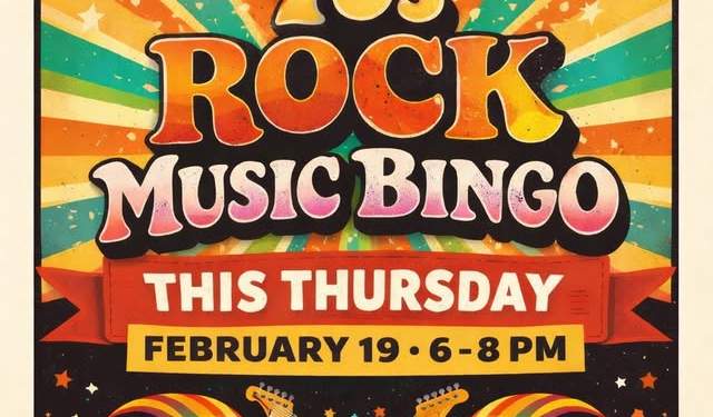 70's Rock Music Bingo