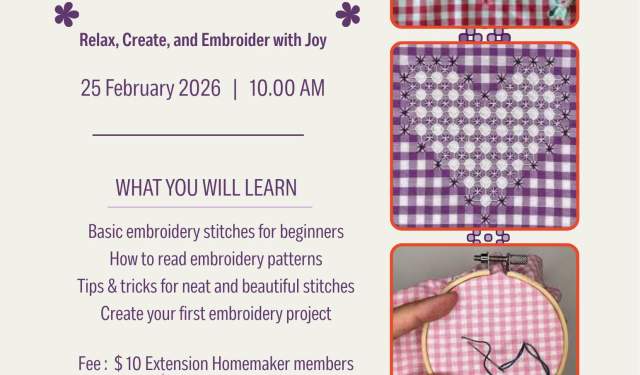 Chicken Scratch Embroidery Class