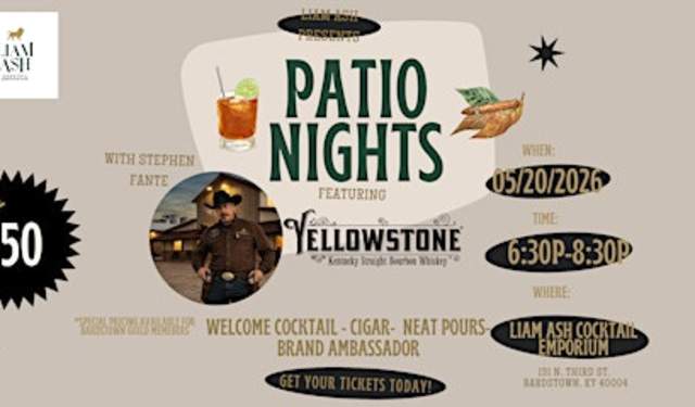Patio Nights: A Distillery Series featuring Yellowstone Bourbon