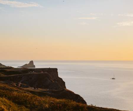 Rhossili Bay at Sunset