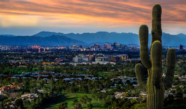 Scenic View of Phoenix Skyline