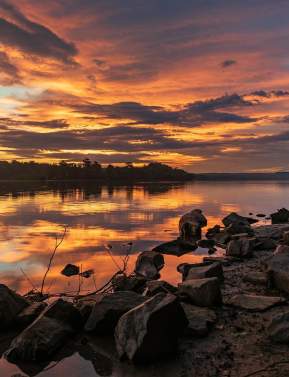Sunrise on a lake