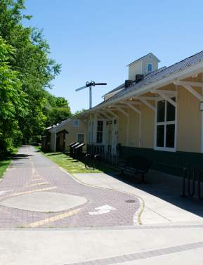 Historic Purcellville train station at the western terminus of the Washington & Old Dominion Trail in Loudoun.