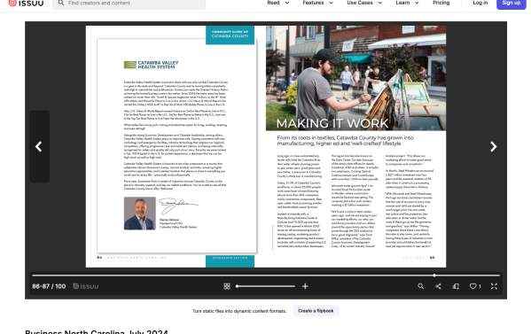 Making It Work, Business NC Magazine, July 2024_ media mention slide
