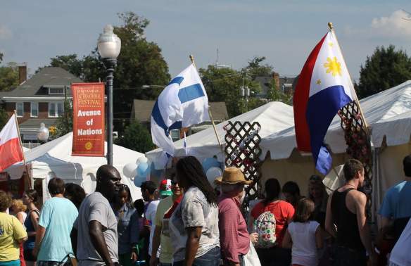The Parade of Nations at Spartanburg's 2013 International Festival.